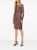 Abito midi missoni con motivo a chevron