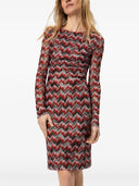 Abito midi missoni con motivo a chevron