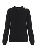 Balmain -Pullover mit Knopfdetails