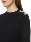 Balmain -Pullover mit Knopfdetails