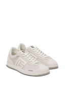 Balmain Balmain Swan Sneakers In Suede And Smooth Leather