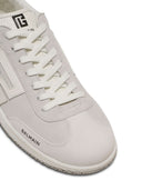 Balmain Balmain Swan Sneakers In Suede And Smooth Leather