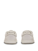 Balmain Balmain Swan Sneakers In Suede And Smooth Leather