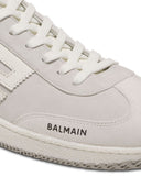 Balmain Balmain Swan Sneakers In Suede And Smooth Leather
