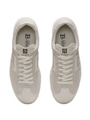 Balmain Balmain Swan Sneakers In Suede And Smooth Leather
