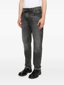 Jeans balmain con appliqé logo