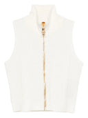 Balmain High Neck Zip Up Top