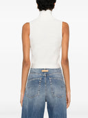 Balmain High Neck Zip Up Top