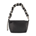 Crystal Phone Cord Hobo Bag Kara sort læder