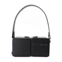 Sac empilé hobo kara en cuir noir