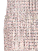 Self Portrait Sleeveless Pink Bouclé Mini Dress