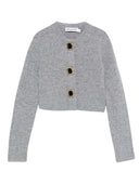 Self Portrait Gray Wool Cardigan