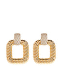 Selbstporträt-Quadrat-Ohrringe