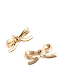 Self Portrait Gold Bow Earrings