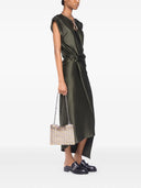 Rabanne Draped Satin Midi Dress