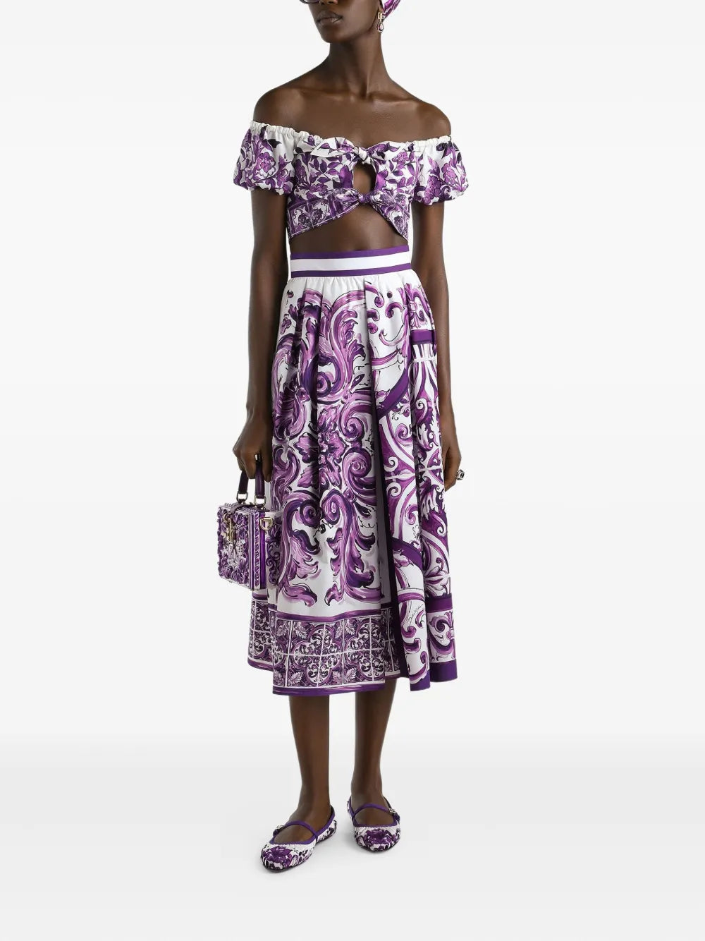 Dolce & Gabbana Blouse à imprimé majolique