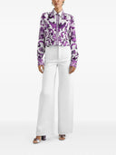 Dolce & Gabbana Silk Shirt With Maiolica Print