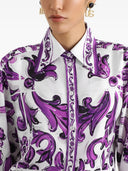 Dolce & Gabbana Silk Shirt With Maiolica Print