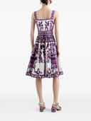 Dolce & Gabbana Majolica Print Midi Dress