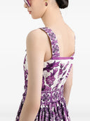 Dolce & Gabbana Majolica Print Midi Dress
