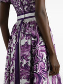 Dolce & Gabbana Midi Skirt With Majolica Print