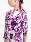 Dolce & Gabbana Midi Dress With Majolica Print