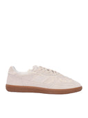 Alohas Tb.490 Crochet Cream Leather Sneakers Altezza Tacco 2 Cm