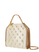 Stella Mccartney Falabella Satin Shoulder Bag With Vegan Pearl Detail