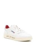 Autry Medalist Sneaker With Perforated Red Detail