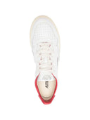 Autry Medalist Sneaker With Perforated Red Detail