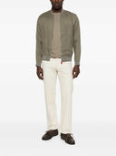 Kiton Linen Jacket With Zipper