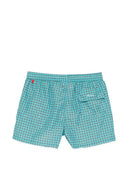 Kiton badedragt med geometrisk tryk
