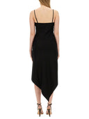 Helmut Lang robe avec écharpe ourlet