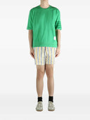 Thom Browne T Shirt With 4 Stripe Detail