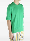 Thom Browne T Shirt With 4 Stripe Detail