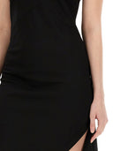 Helmut Lang robe avec écharpe ourlet
