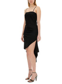Helmut Lang robe avec écharpe ourlet