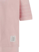Thom Browne T Shirt With 4 Stripe Detail