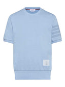 Thom Browne T Shirt With 4 Stripe Detail