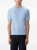 Thom Browne T Shirt With 4 Stripe Detail