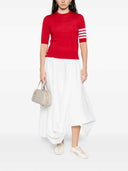 Thom Browne T-Shirt mit gestreiften Details