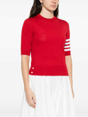Thom Browne T-Shirt mit gestreiften Details