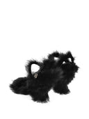Dolce & Gabbana 105mm Buckle Sandals With Fur Trim
