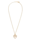 Collar Dolce & Gabbana con colgante con logo de strass