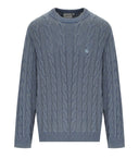 Carhartt Wip Carter Cozy Blue Crewneck Sweater