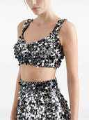 Dolce & Gabbana Sequined Crop Top