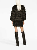 Dolce & Gabbana Faux Fur Cropped Jacket