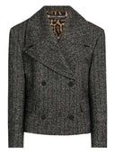 Dolce & Gabbana Striped Double Breasted Jacket