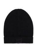 Dolce & Gabbana Ribbed Hat With Logo Plaque