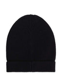 Dolce & Gabbana Ribbed Hat With Logo Plaque